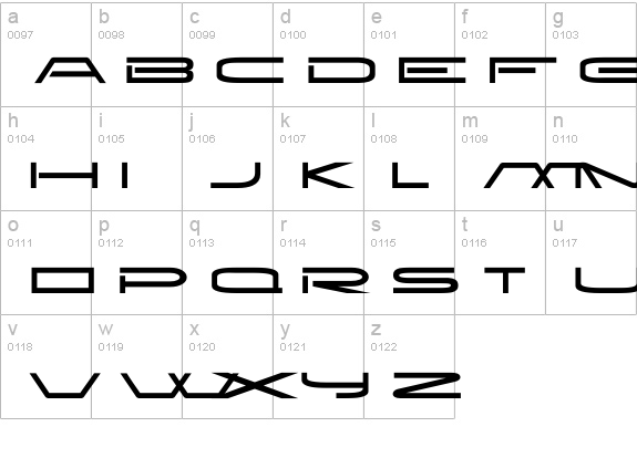 Newbrilliant lowercase a-z preview