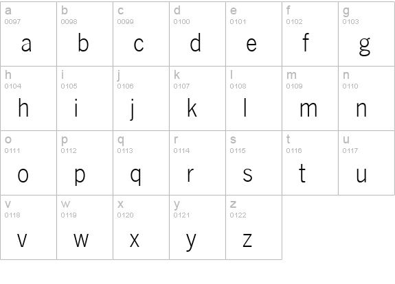 Newcastle-Light-Regular lowercase a-z preview