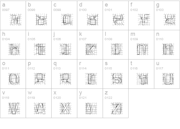 Newcracks13 lowercase a-z preview