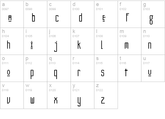 NewDeli lowercase a-z preview
