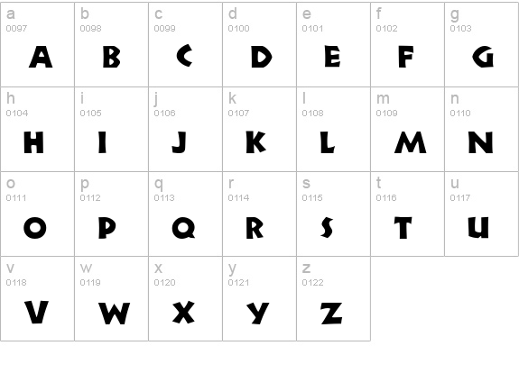 Newell Regular lowercase a-z preview