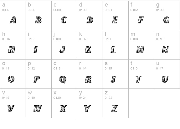 NewMexico lowercase a-z preview