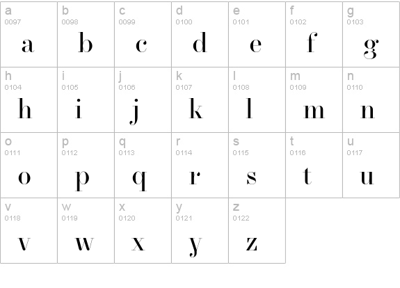 NewParis KingSize lowercase a-z preview