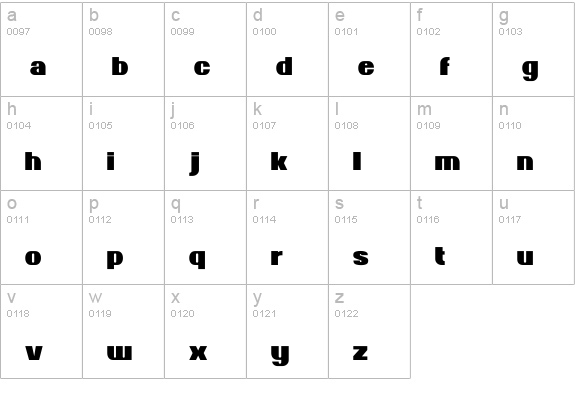 News of the World Regular lowercase a-z preview