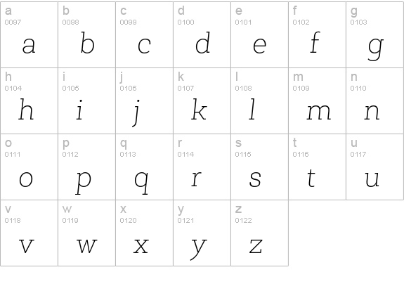Newslab Thin Italic lowercase a-z preview