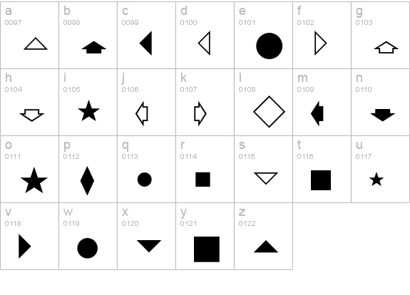 Newspaper Pi lowercase a-z preview