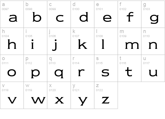 NewtextBook lowercase a-z preview