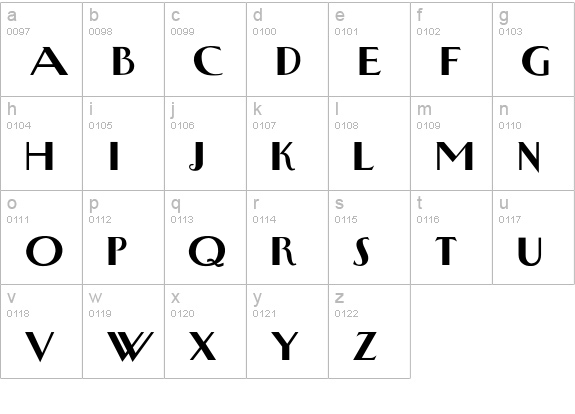 NewyorkertypeBold lowercase a-z preview