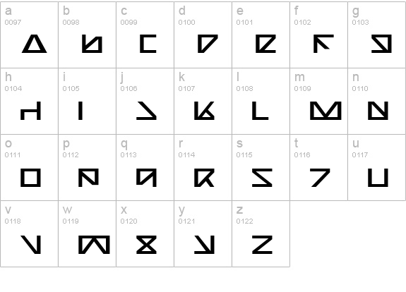 Nick Turbo Expanded lowercase a-z preview