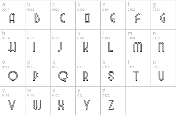 Night At The Opera NF lowercase a-z preview