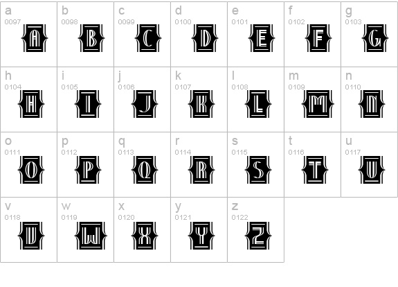 Nineteen Ten Vienna - Extras lowercase a-z preview