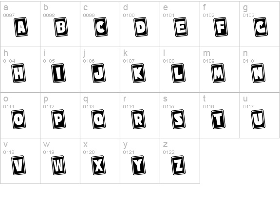 NiseSonicShuffle lowercase a-z preview
