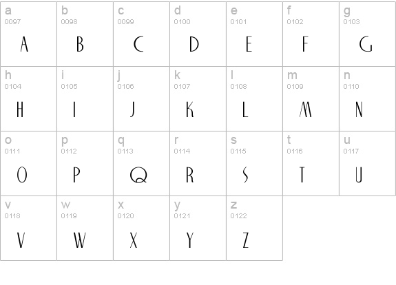 NiteClub Normal lowercase a-z preview