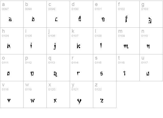 Nixon InChina lowercase a-z preview