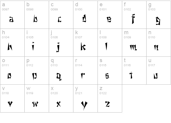 NixonInChina lowercase a-z preview