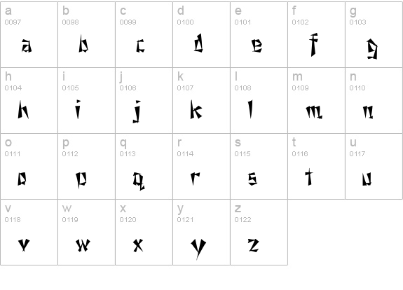 NixonInChina Normal lowercase a-z preview