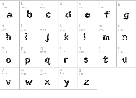 No Problem lowercase a-z preview