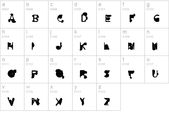 NOFUTUR lowercase a-z preview