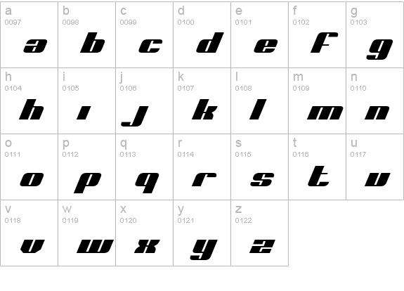 Nolo Contendre ExpItal lowercase a-z preview
