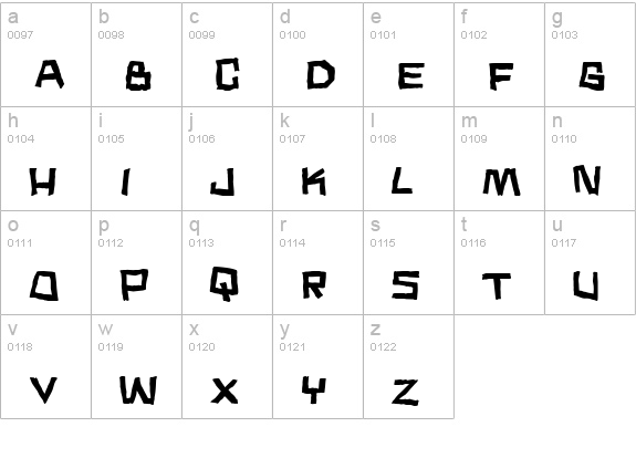 Noodle soup lowercase a-z preview