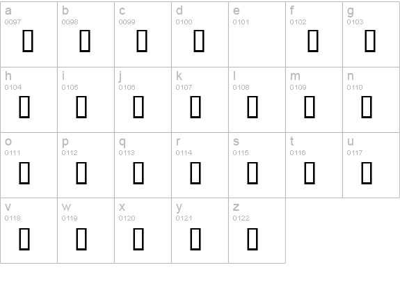 NoSmoking lowercase a-z preview