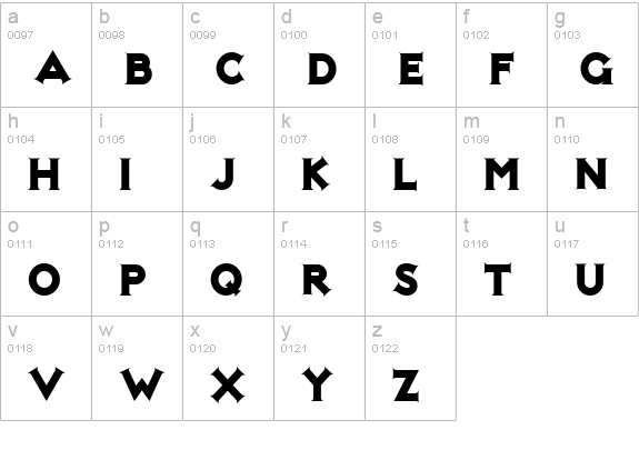 NotMaryKate lowercase a-z preview
