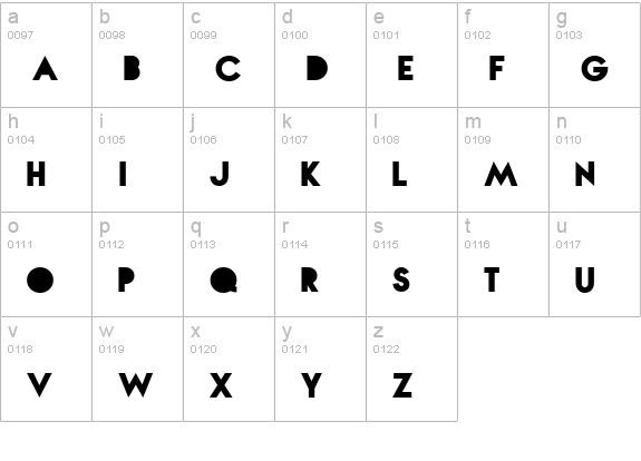 Nova SOLID SOLID lowercase a-z preview