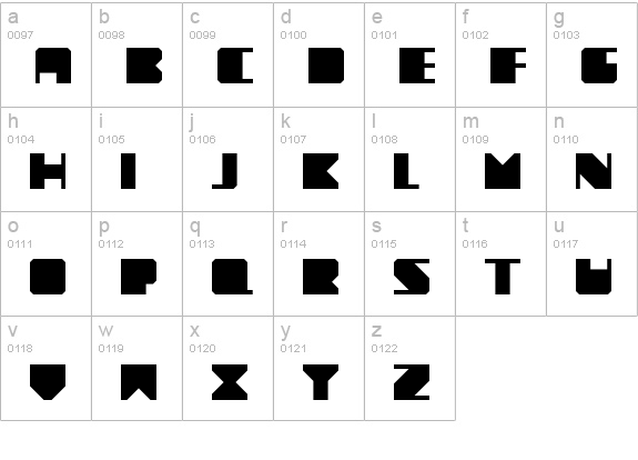 Novum Light lowercase a-z preview