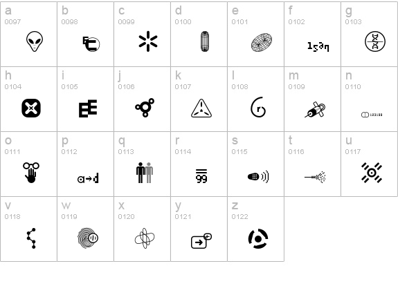Nucleus-Two lowercase a-z preview