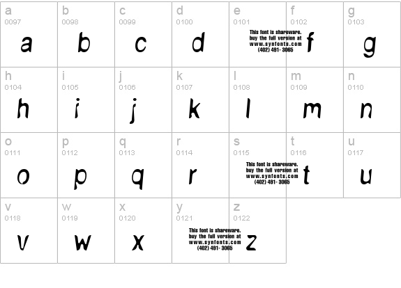 NudE UNPAID DEMO lowercase a-z preview