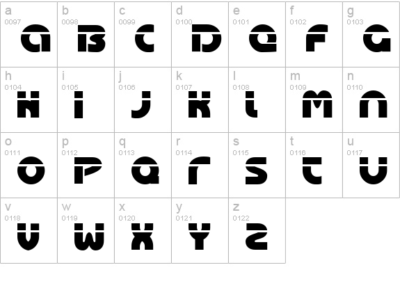 Oasis lowercase a-z preview