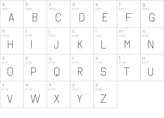 Octin College Lt lowercase a-z preview