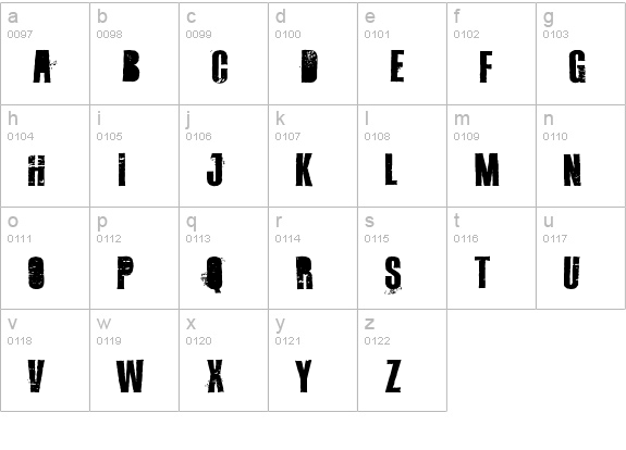 Octynaz-Regular lowercase a-z preview