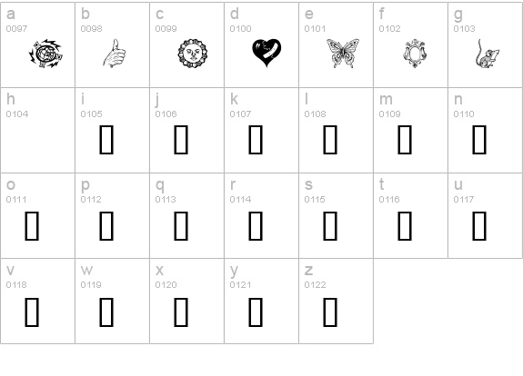 Odds n Sods lowercase a-z preview