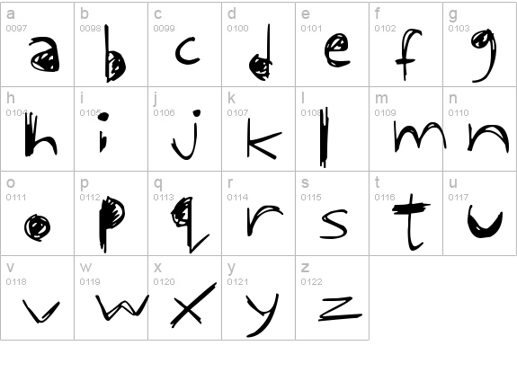 Off Kilter
 lowercase a-z preview