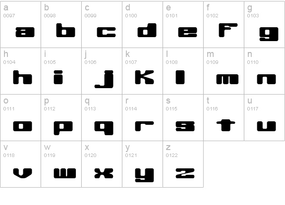 Off Kilter R BRK lowercase a-z preview