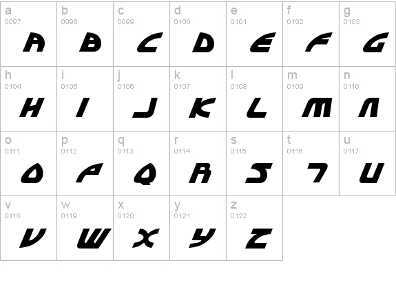 Officer Domenic Italic lowercase a-z preview