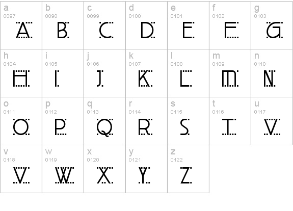 Olbrich Display NF lowercase a-z preview
