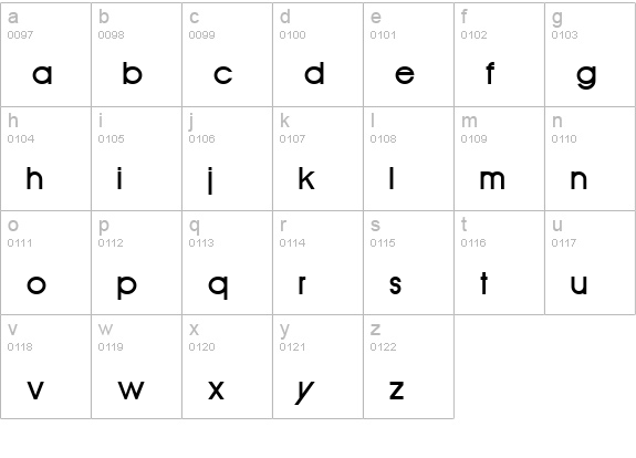 Old Republic Bold lowercase a-z preview