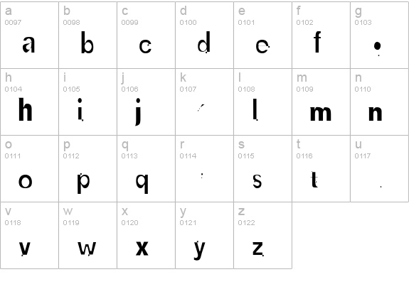 OldBold-Light lowercase a-z preview