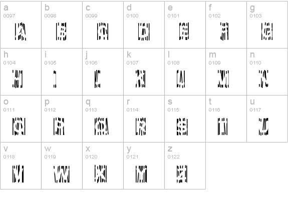 Ollie-NotGuilty lowercase a-z preview