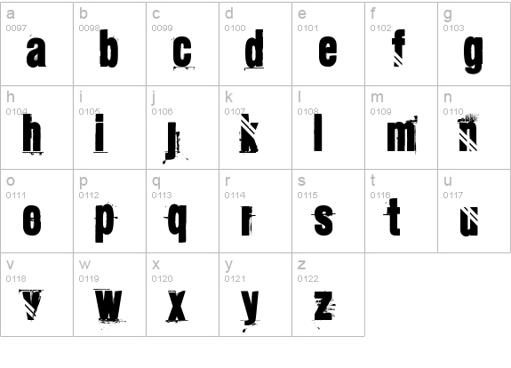 OLYMPIQUES lowercase a-z preview