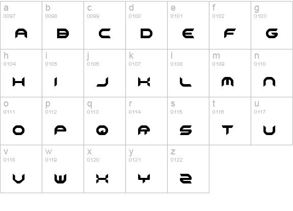Omni Girl Condensed lowercase a-z preview