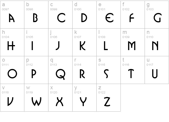 Omnibus Normal lowercase a-z preview