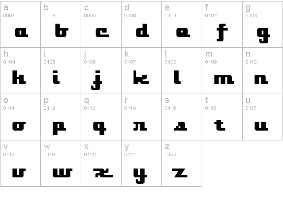onakite lowercase a-z preview
