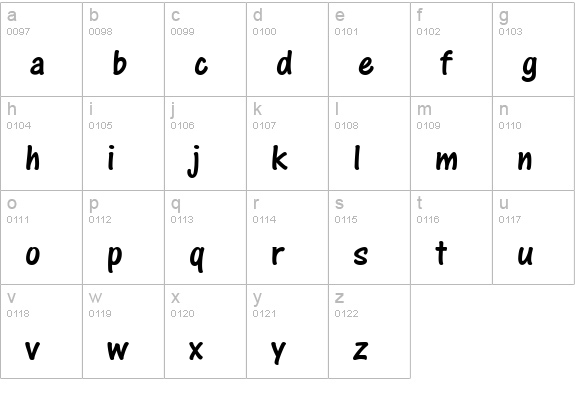 One Stroke Script Com lowercase a-z preview