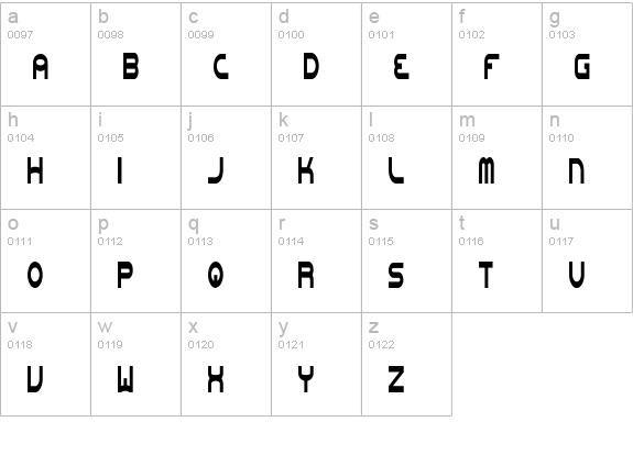 Oneworldonefuture Light lowercase a-z preview