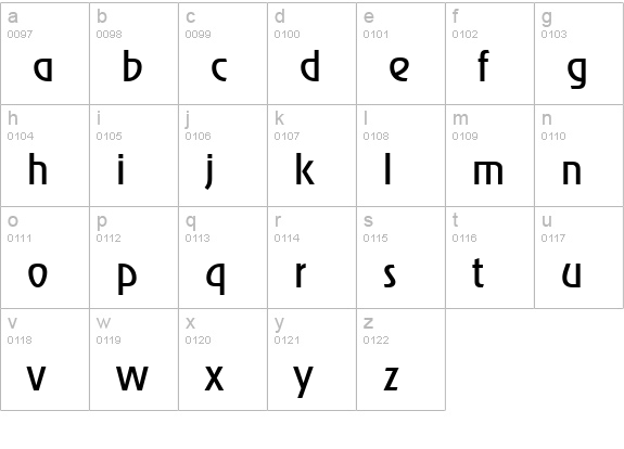OnStageSerial-Regular lowercase a-z preview
