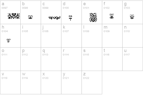OpsmarcktBorders lowercase a-z preview