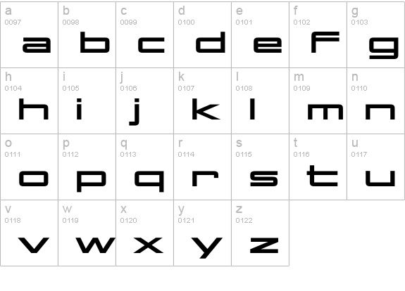 OPTIAggie-Solid lowercase a-z preview